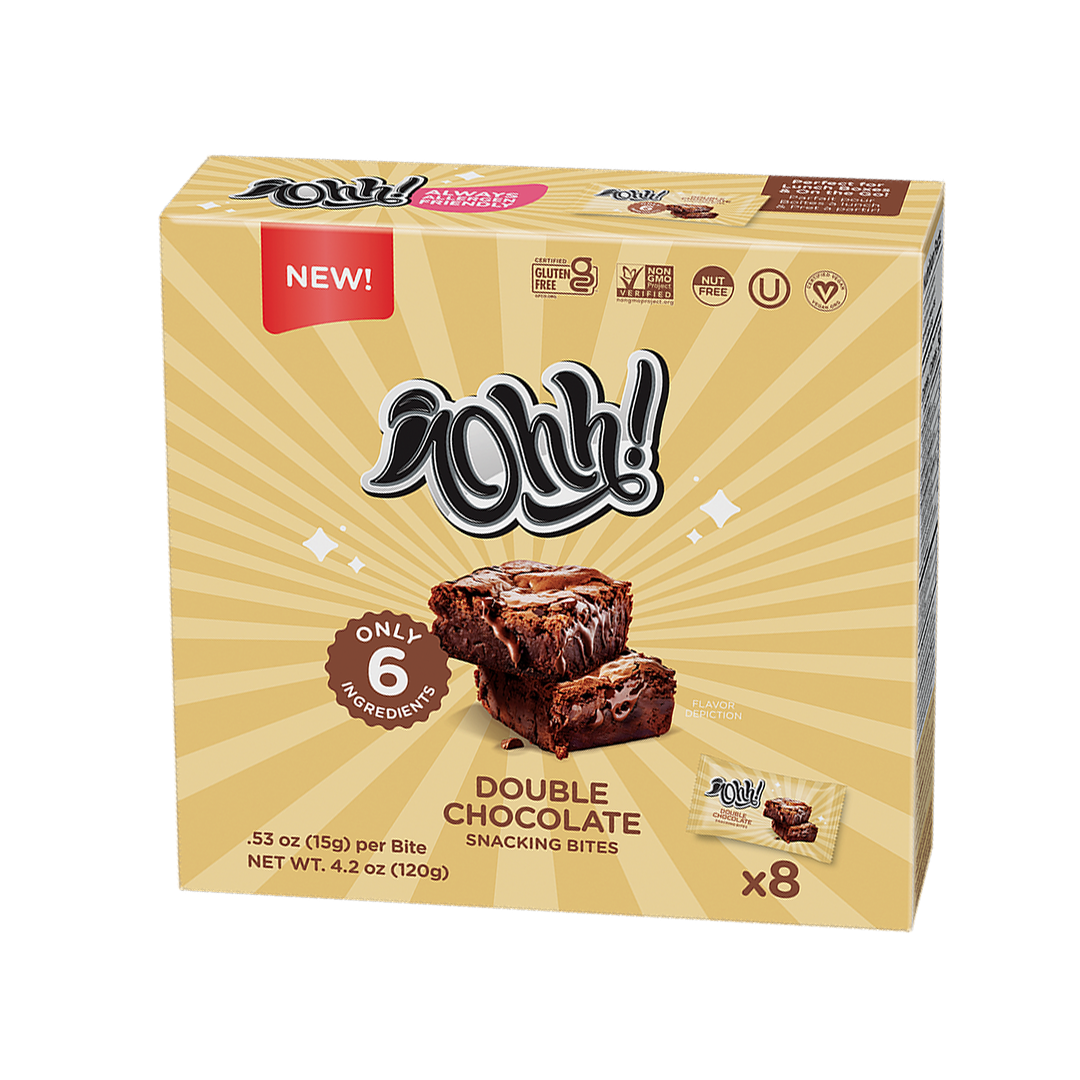 8 Pack Snacking Bites Double Chocolate - Ohh! Foods